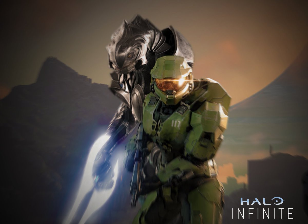 HaloCodex's tweet photo. We haven't had an Arbiter/Chief team up since Halo 3- 2007. Hopefully the Chief and Arbiter work together again in Halo Infinite. #HaloInfinite #WereItSoEasy https://t.co/yIIrXRHj3L