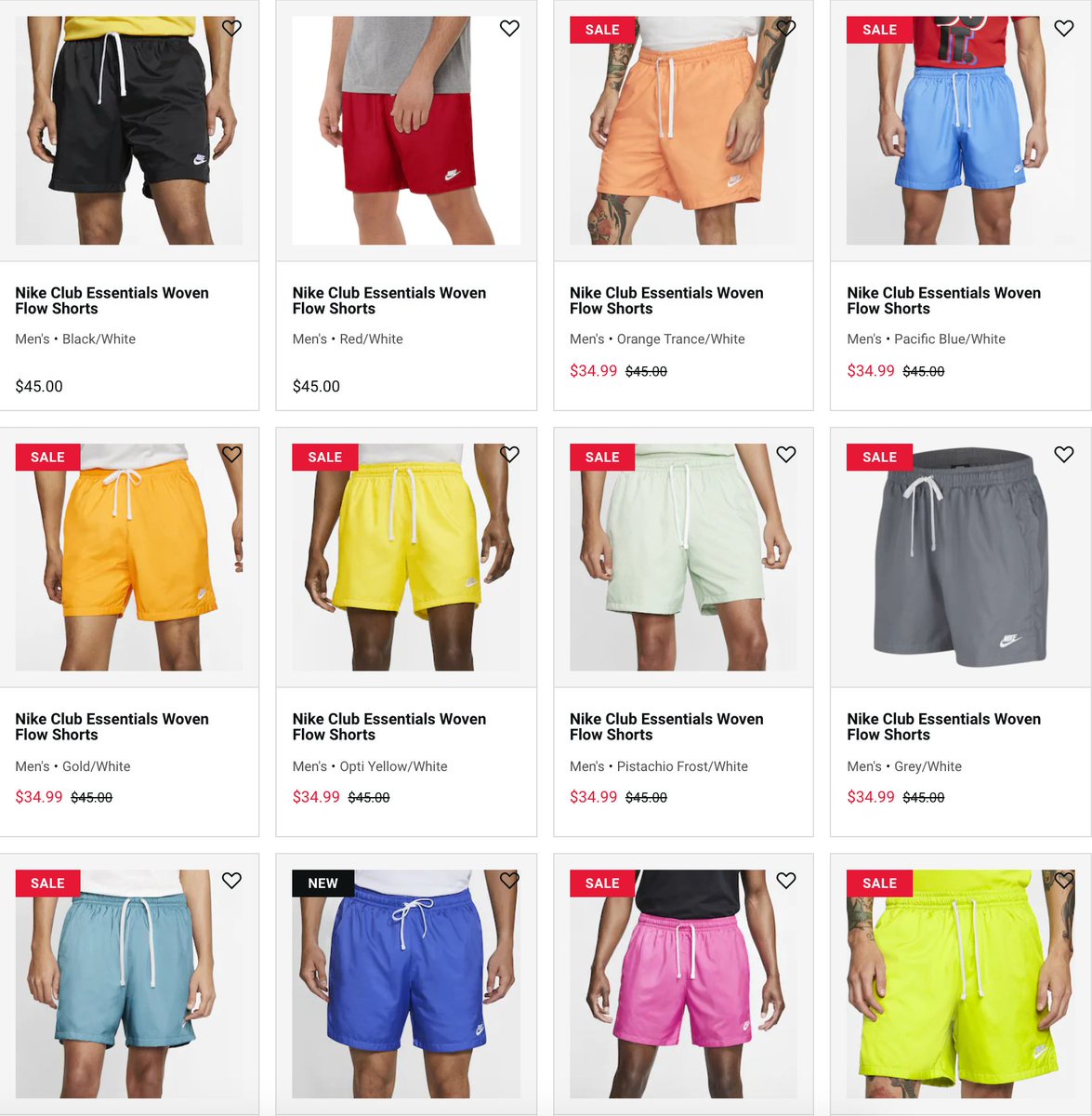 foot locker nike woven shorts