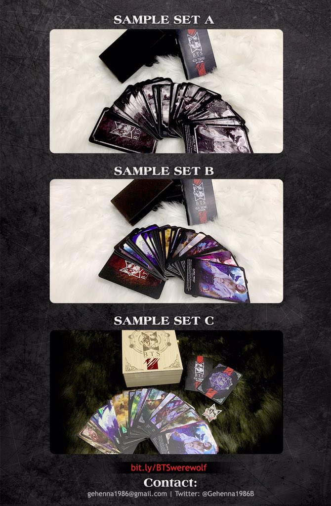 thingswithluv_'s tweet photo. [INA GO🇮🇩] 
HELP RT

BTS 
➖
#BTSWerewolfGame 
Fanart Cards Games🐺 by @Gehenna1986B 

💸 IDR 395k ~~
✔️ CICILAN
✔️ DP 75%
✖️ EST. EMS/TAX
🗓 Deadline 
— 29 November; 12PM

Link details 🔗 — https://t.co/yLycksDFRw https://t.co/XR4B42Wmyy