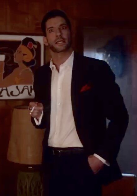 Lucifer’s wardrobe in 4x06 Orgy Pants to WorkI knew I couldn’t leave out the orgy pants but I also wanted this thread to remain pg-13 so y’all get the evidence tape instead of Lucifer’s ass