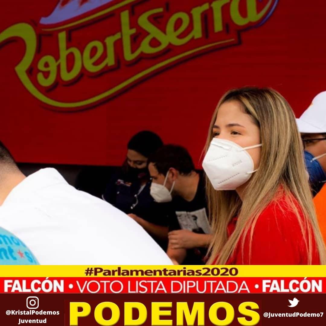 #SiPodemos Viva la juventud de Oro viva nuestra <a href="/KristalPodemos/">kristal alvarado</a> candidata por el Estado Falcón ejemplo de Juventud de Chávez para la Asamblea Nacional <a href="/nicmaduroguerra/">Nicolas Maduro Guerra</a> <a href="/maduro_en/">Nicolás Maduro</a> <a href="/josemvasquez/">José Vásquez</a> <a href="/DidalcoBolivar1/">DidalcoBolivar</a> <a href="/dcabellor/">Diosdado Cabello R</a> <a href="/Jesusantanderl/">Jesus Santander 🇻🇪</a> <a href="/Naty_f16/">NatyF 🌻</a> <a href="/fiqueredoisabel/">Isabel Figueredo</a>