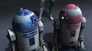 R2-KT is a special droid honoring the memory of Katie Johnson. She appears in The Clone Wars & The Force Awakens. It's an oversight that she doesn't appear in The Last Jedi, so in  @dkpublishing Ultimate Star Wars I made it clear she escaped D'Qar before the First Order arrives.