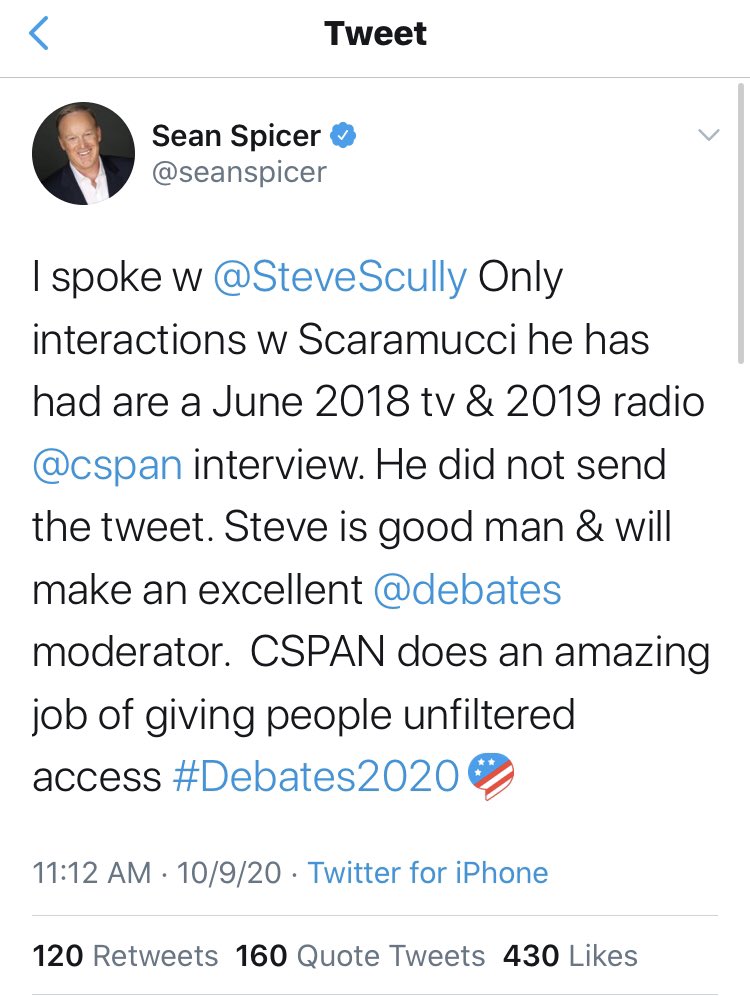 I thought it would only be Joe out on gullible ledge on this one. Boy was I wrong. Welcome to threadsville,  @seanspicer.