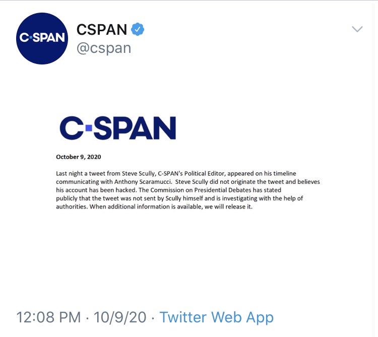 Needless to say  @cspan has some egg on their face after all of this.