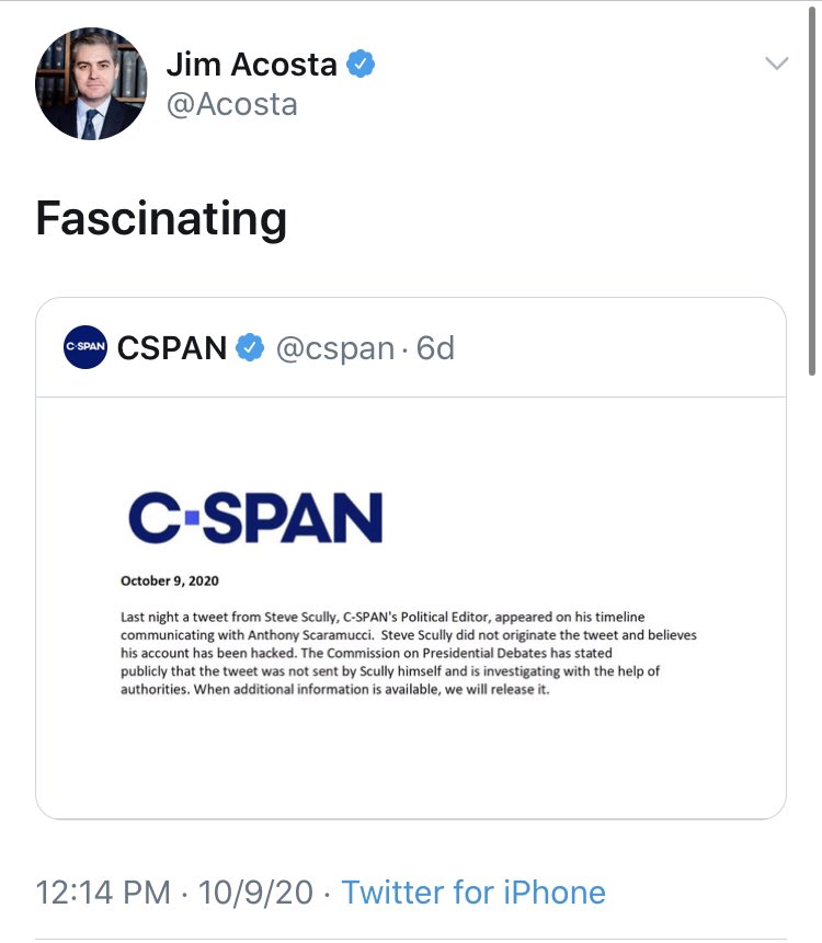 What are we doing here,  @Acosta