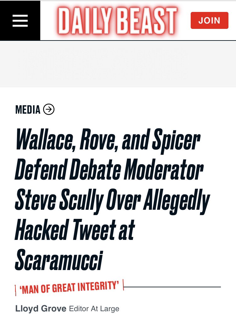 Of course, the reason that people like Scully pull defenses like this is that they’ll be able to get media reporters to report their bogus defense.Here we have  @thedailybeast,  @USATODAY,  @NBCNews and  @AP.