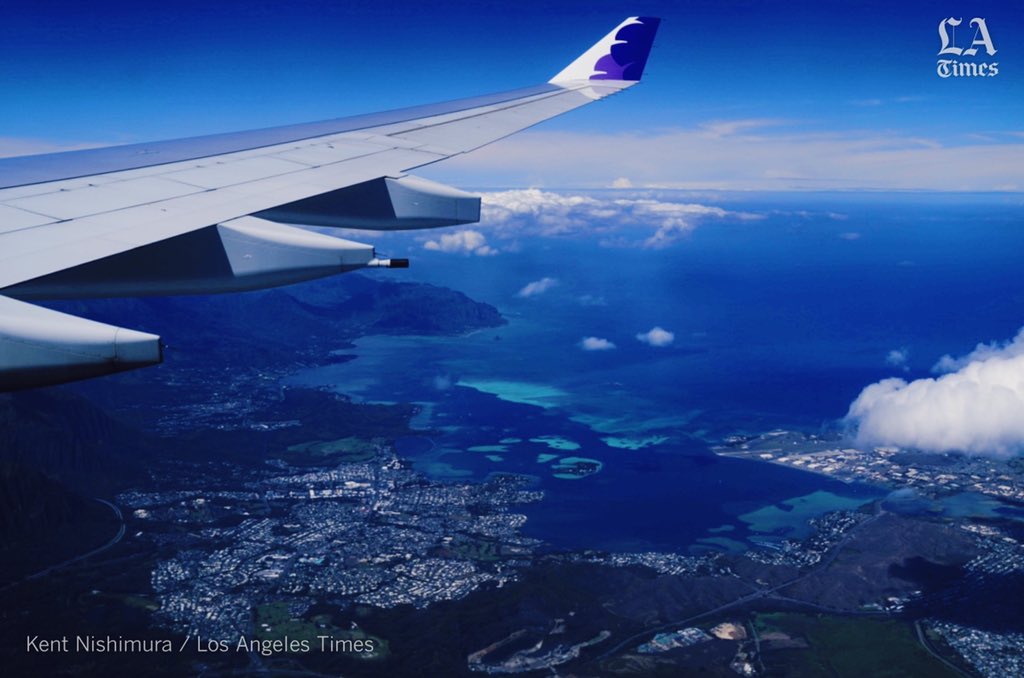 Flying over the Koolaus and seeing my home state from the air never gets old. It’s been almost a year since I’ve been home.  #covid has certainly made travel a bit more difficult. This week,  @mrcsreynolds and I will see how the state of Hawai’i has been handling it.