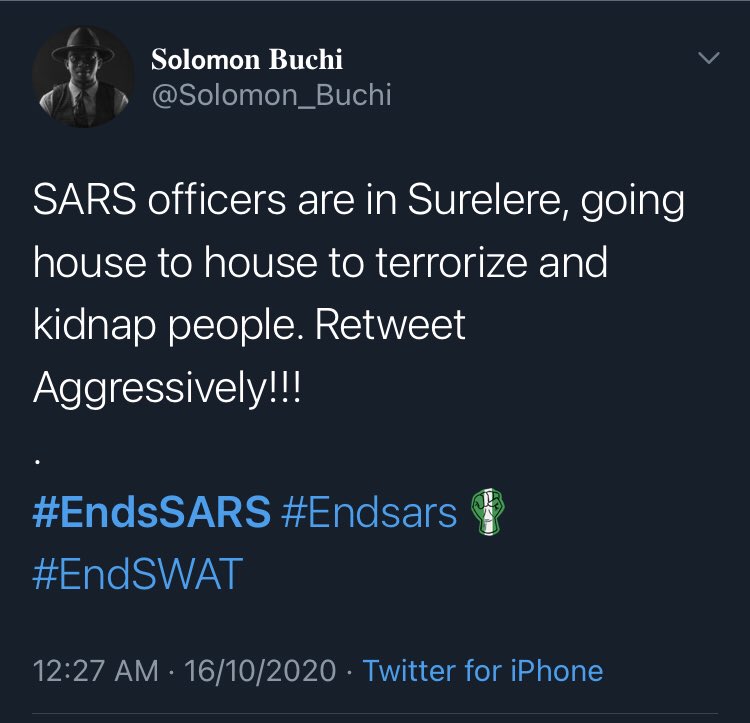 OldDolapo's tweet photo. Shey u dey see am again???!!!  #EndsSARS https://t.co/f1vKP21XAv
