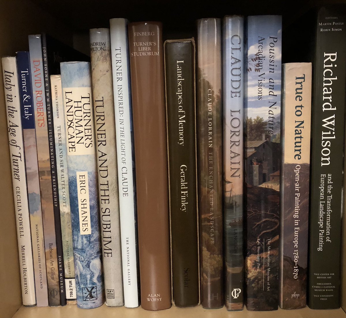 whitegoldsword's tweet photo. I spent a bit of time this evening swapping around books and now have a better ordered section on #JMWTurner and #JohnSoane. Have included some #RichardWilson, #ClaudeLorrain, #NicolasPoussin, #WilliamChambers, #JamesWyatt and #JosephGandy. https://t.co/kirX12vNMe