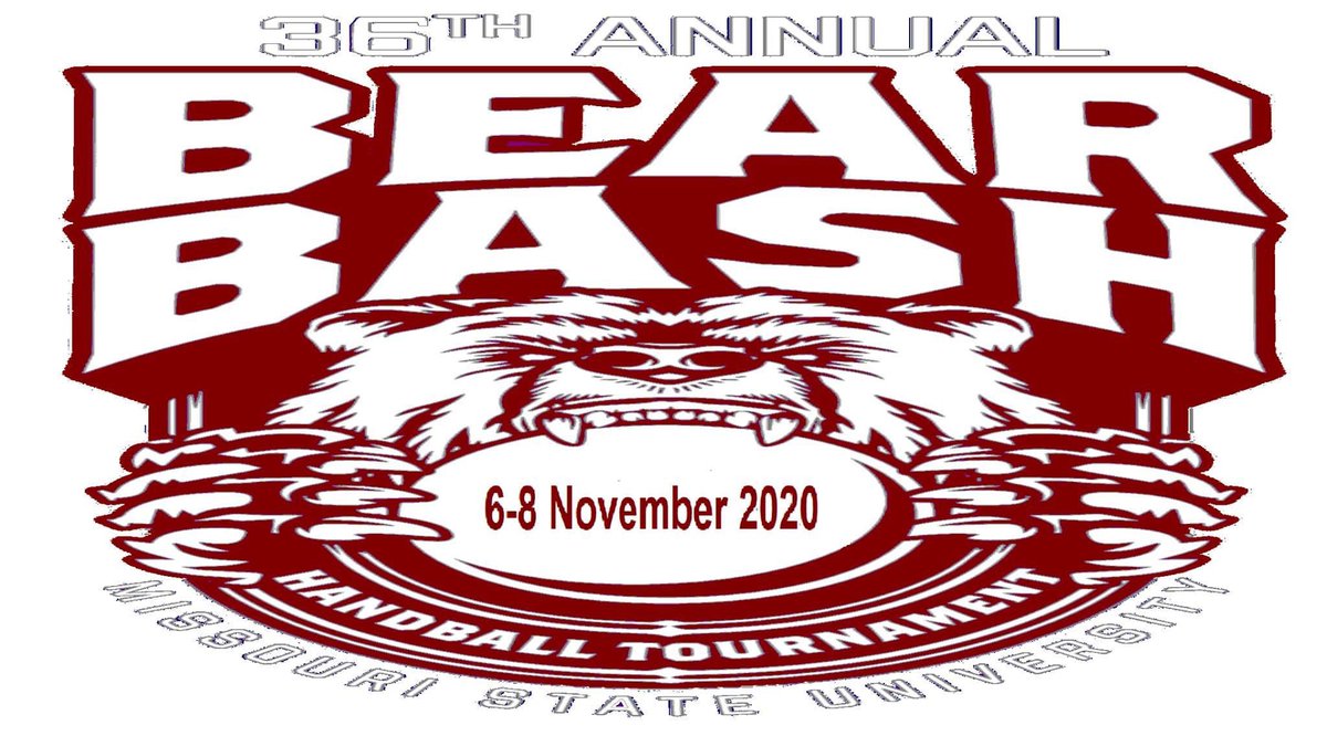 mostatehandball's tweet photo. Bear Bash is back! Everyone is welcome to participate November 6-8 at Missouri State University. Covid rules and guidelines will be followed to make it a safe and fun experience for all players. We’re so excited to be playing handball again and we hope to see you there! https://t.co/hF47cmQTaO