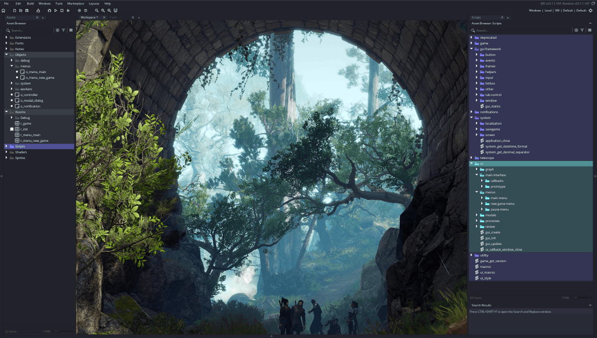 jobo_gm's tweet photo. I attempted to upgrade my #GameMaker project to 2.3 when it came out, but it wasn't doable. 2.3.1 was released a week ago and the upgrade appears to have been a breeze this time around. Such a pleasure to use the asset browser - I have 2 open! https://t.co/c41CvgqGVb