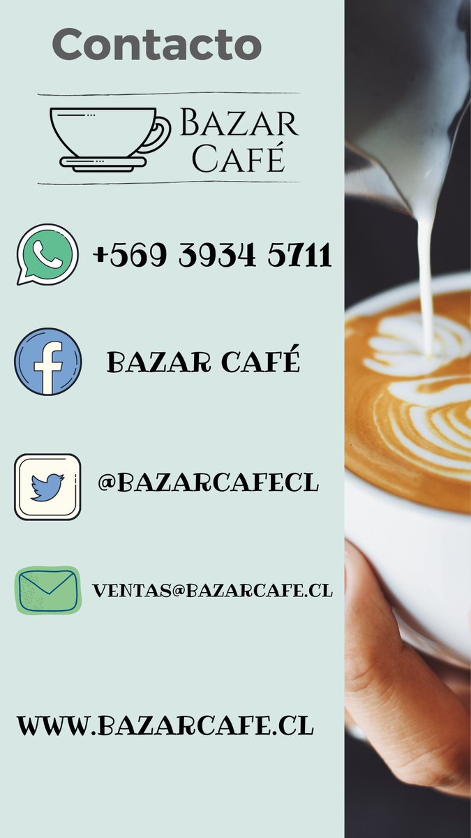 bazarcafecl's tweet photo. Contactanos! https://t.co/eX3y9SHhOO