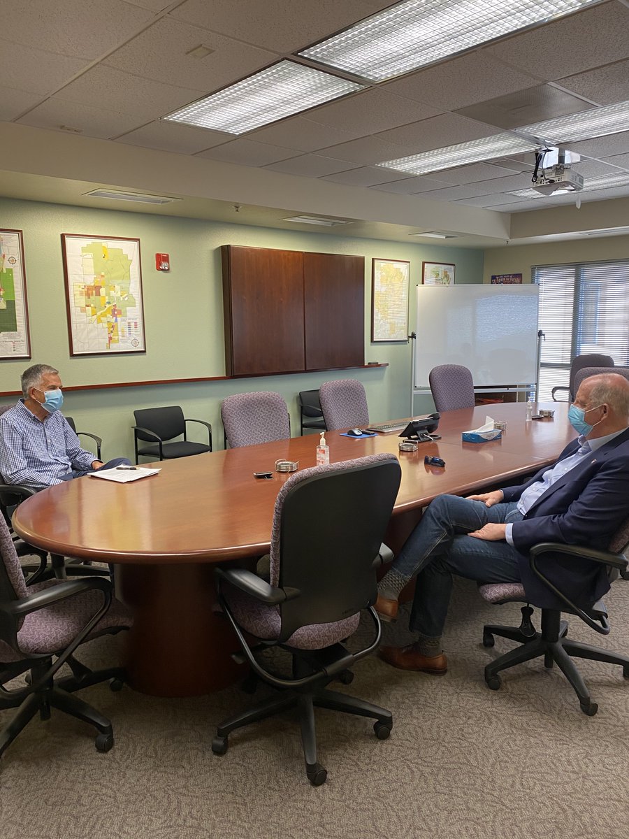 RepOHalleran's tweet photo. Meeting, greeting, and seating all look a little different these days, but I'm always grateful to hear directly from Arizonans. Had a great day of socially-distant meetings with early childhood advocates, water experts, and local leadership in southern #AZ01! https://t.co/4pA64GNVk0