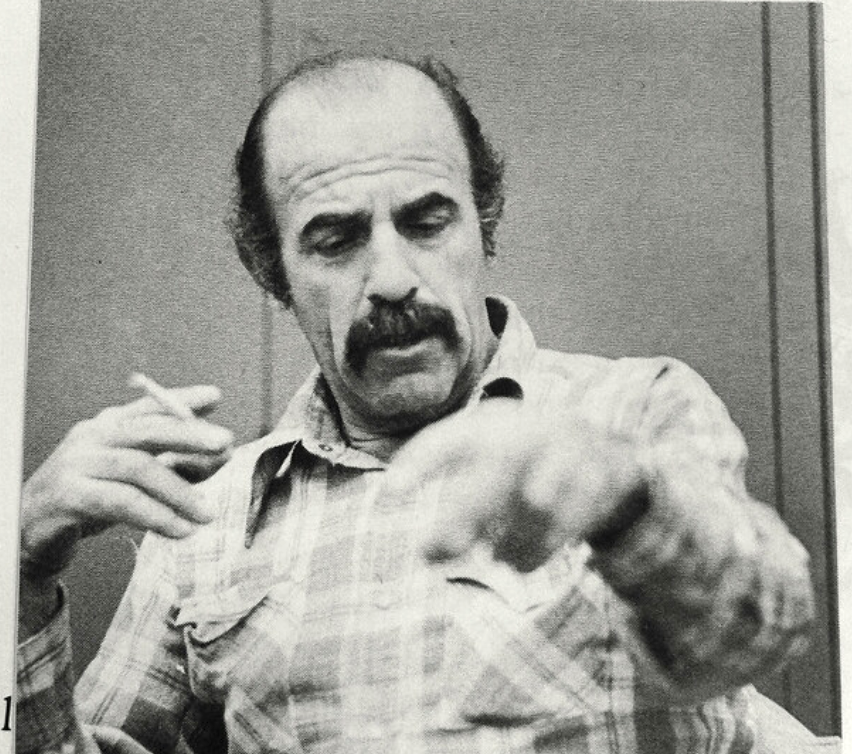 rileycran's tweet photo. Few people have ever been as skilled at drawing letters, as this man. And he did his work in an era without computers, with a cigarette in one hand at a board with a piece of paper. Photo via @lubalincenter https://t.co/nQEMuk4ZHQ