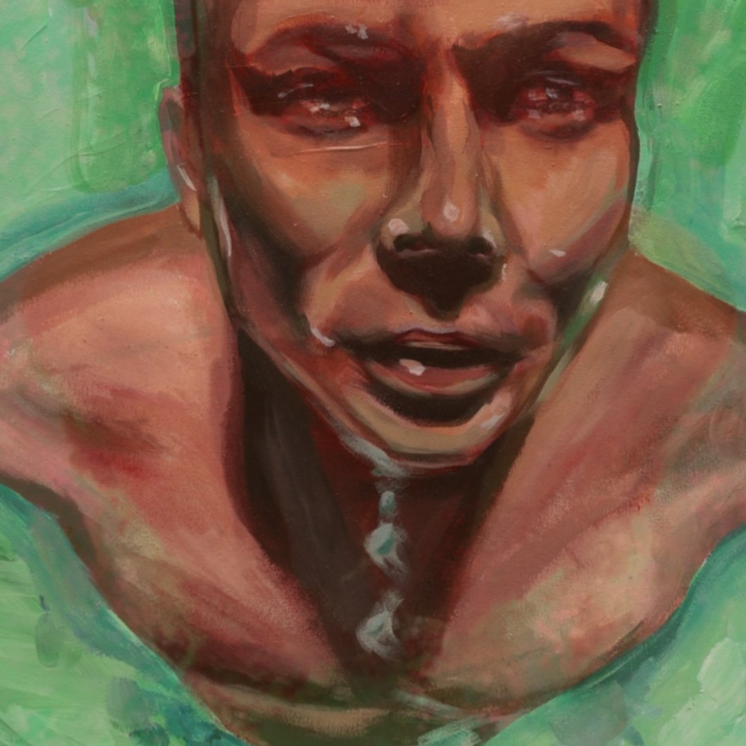 hobaringbinder's tweet photo. "your blissful eyes will open, a brand new voice has spoken"

wanted to say thank you ashton for making art that resonates with so many &amp; creating a safe space to talk about journeys in mental health, i hope u enjoy this painting i made of u :) love u lots 

acrylic
50x50cm https://t.co/gs0B9ibKoD