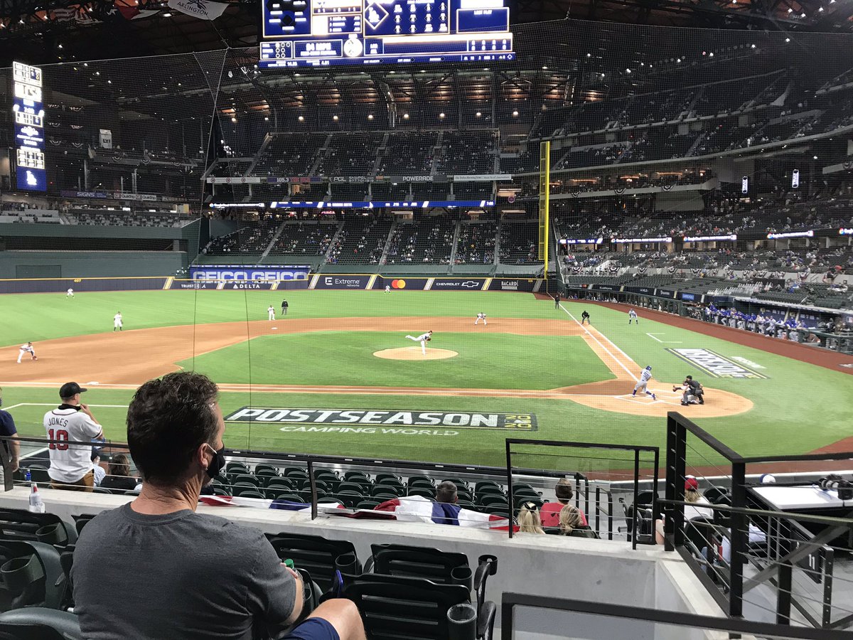 My view for the nite. #GoBraves #ForTheA