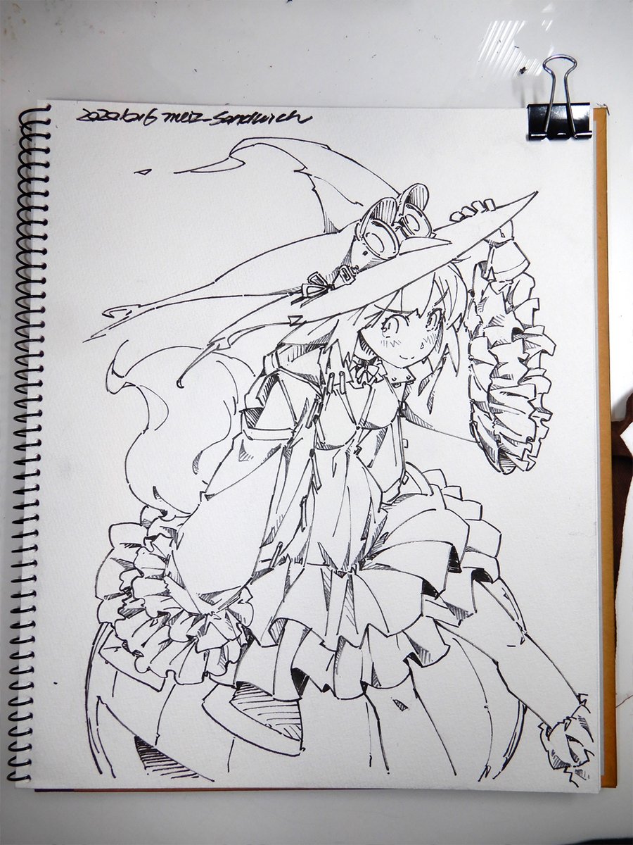 【作業中:ハロウィン風】かぼちゃ(大)
#線画 #狐娘 