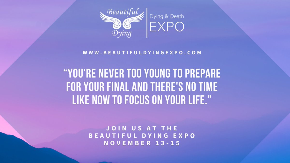 aBeautifulDying's tweet image. There's no time like now to focus on your life. Join us at the Beautiful Dying Expo this November and connect with a network of support. All-access passes are available now. Register today! hopin.to/events/the-bea… #BeautifulDyingExpo #financialplanning #healthcaredirective