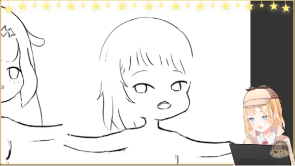 #amelive あんめの描く顔ゆるくてすこ 