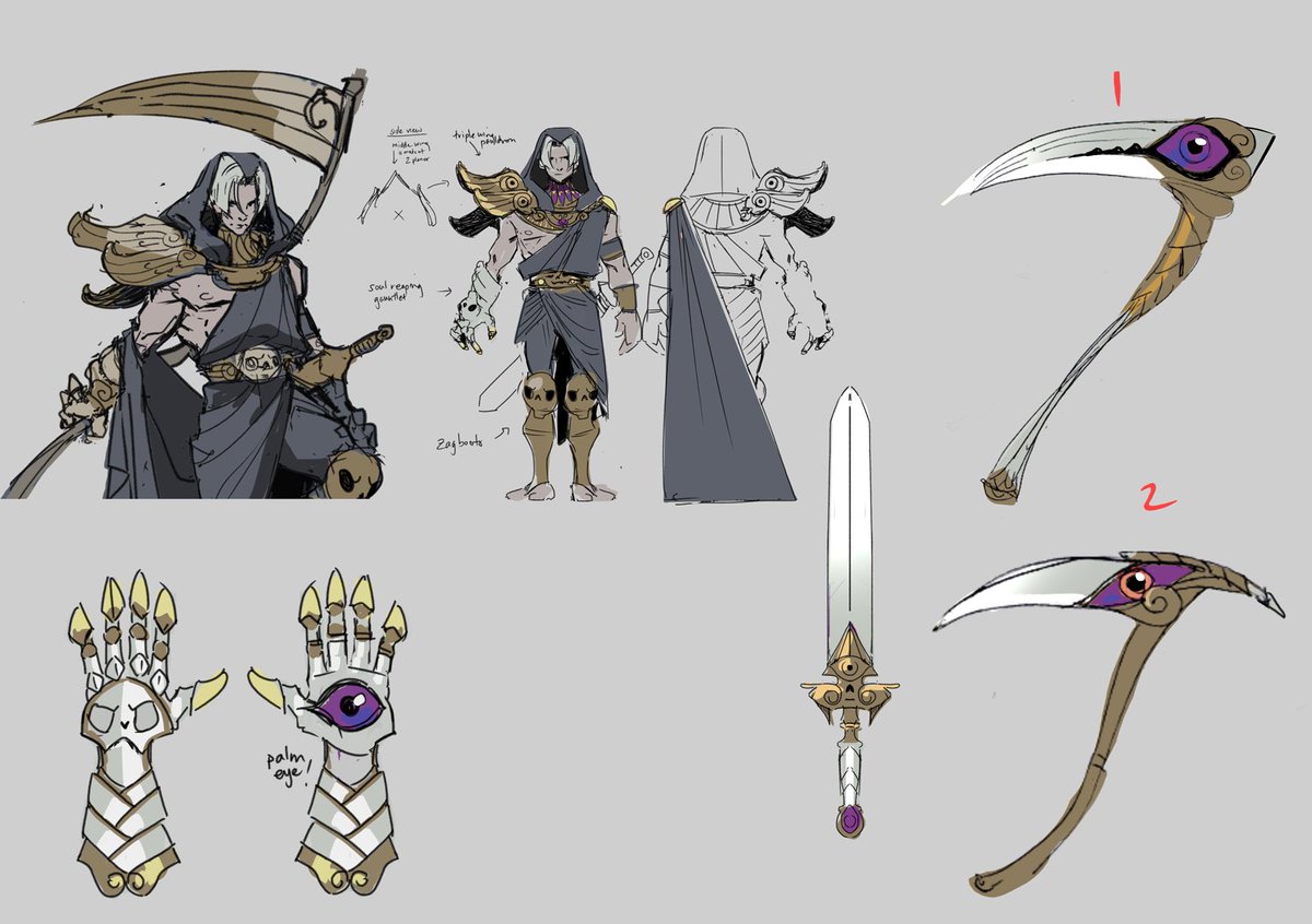 Thanatos hades game 3d model