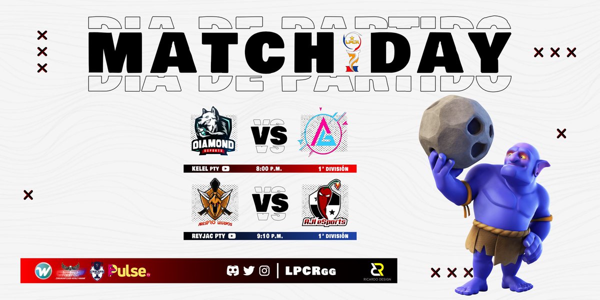 #LPCR3 | MATCH DAY!

🗓 | ¡HOY! 16/10/20

🕗 | 8:00 P.M. 🇵🇦 
⚔️ | <a href="/DiamondEsportss/">Diamond Esports</a> 🆚 <a href="/AfterGamingSpa1/">AGS</a> 
➖➖➖➖➖➖➖➖➖➖➖➖

🕘 | 9:10 P.M. 🇵🇦 
⚔️ | <a href="/AresPROLegends/">AresPRO Legends</a> 🆚 <a href="/AjieSports/">Ají eSports 🇵🇦🌶</a> 
🖥 | youtube.com/user/jaccopy
👨🏻‍💻 | <a href="/Reyjacpty/">✨⚽REYJAC⚽✨</a>