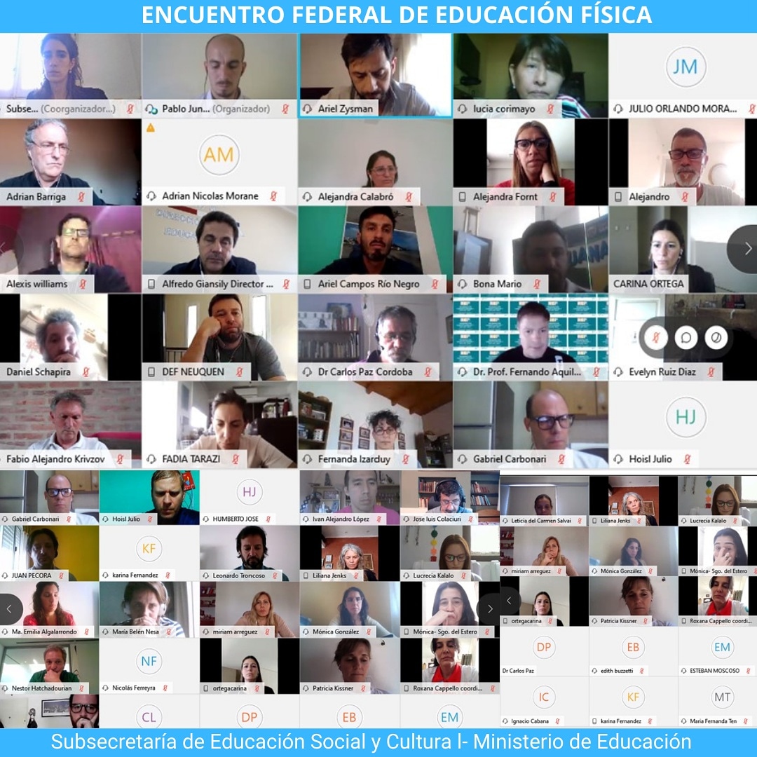 Hoy realizamos el Encuentro Federal de Educación Física con representantes de todas las jurisdicciones. En este contexto el cuidado del cuerpo y la salud se ha vuelto un tema central. Por eso Educación Física ha tenido un lugar destacado en las acciones de #SeguimosEducando