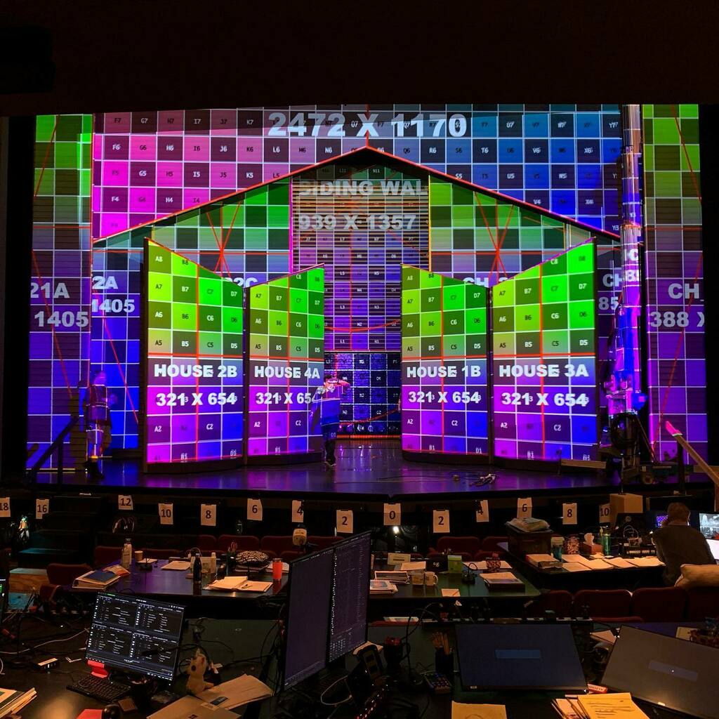 BMcMullen_'s tweet photo. Congrats to all at Jagged Little Pill on their nominations from just before the first day of tech. #videodesign #theatre #broadway #associatedesigner https://t.co/r9RRfTm1Fw https://t.co/EE7nKuvFnj