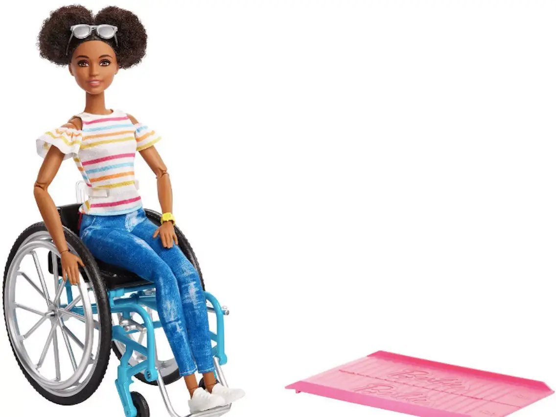 MsMoirPT's tweet photo. Ordered this cool Barbie Fashionista doll! Coming soon to a teletherapy session near you! #pedipt #schoolpt @FiskeSchool @EstabrookSchool https://t.co/NdDRssjXnu