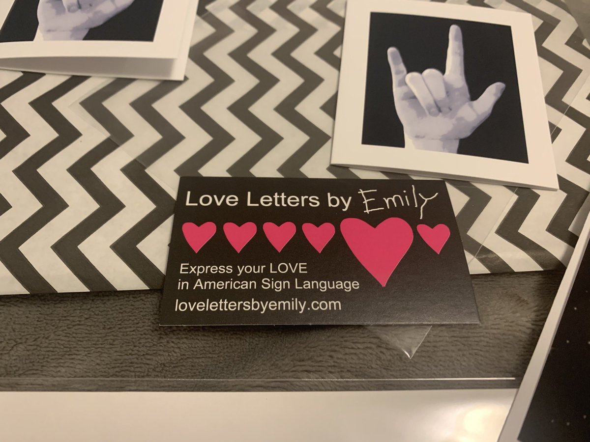 They arrived today. @LoveLettersByEM thank you so much. If you have not, you should check them out. @SORhodeIsland #chooosetoinclude #asl #aslinspiration