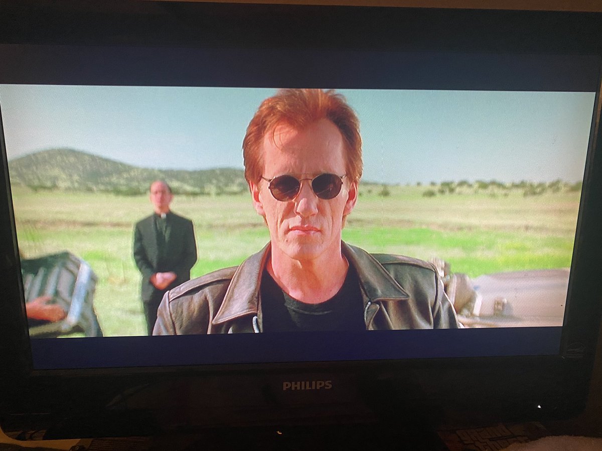 Getting my Halloween month movie fix tonight with “John Carpenter’s Vampires”. Love me some badass <a href="/RealJamesWoods/">James Woods</a> “Let me just ask you one thing - after 600 years, how's that dick workin', pretty good?” #vampires #HorrorMovies #JohnCarpenter #Halloween