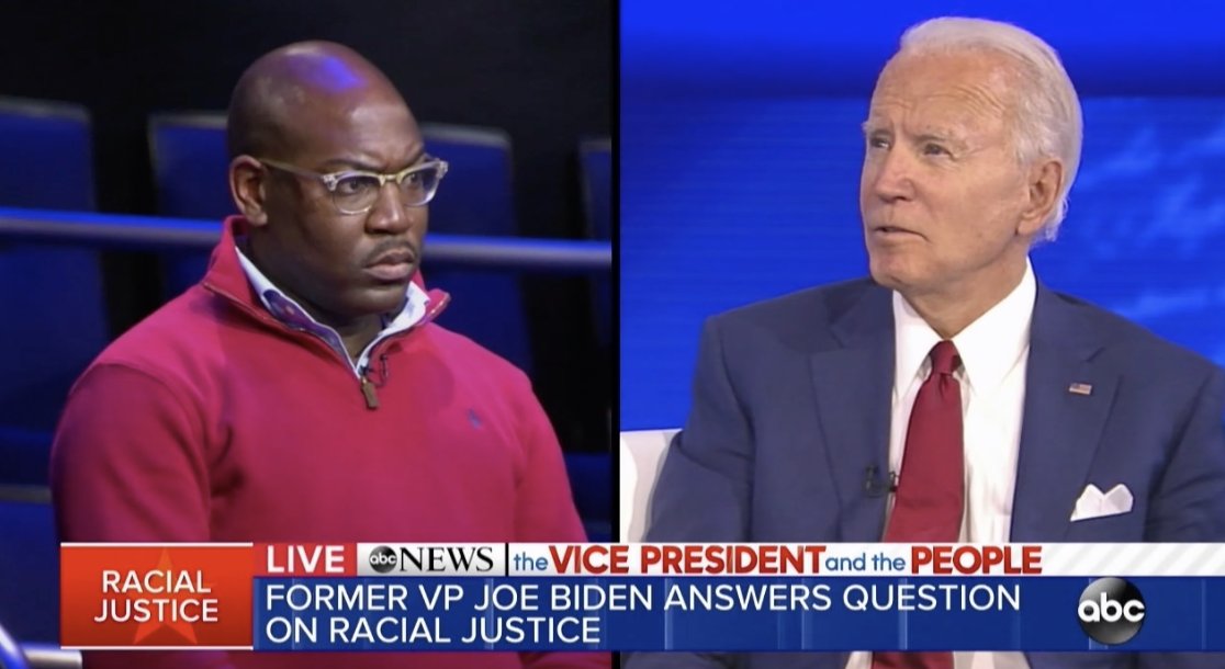 .<a href="/JoeBiden/">Joe Biden</a>: "We are a country that is a country of slaves who came here 400 years ago, indigenous people and everyone else is an immigrant. And we're a diverse county. And unless we are able to treat people equally, we're just never going to meet our potential." #BidenTownHall