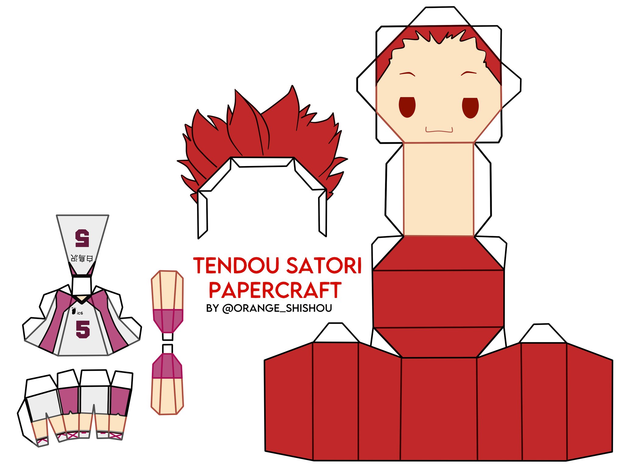 Anime Papercraft Pattern Sally Leung Yotsubansally On Pinterest  Printable  Papercrafts  Printable Papercrafts