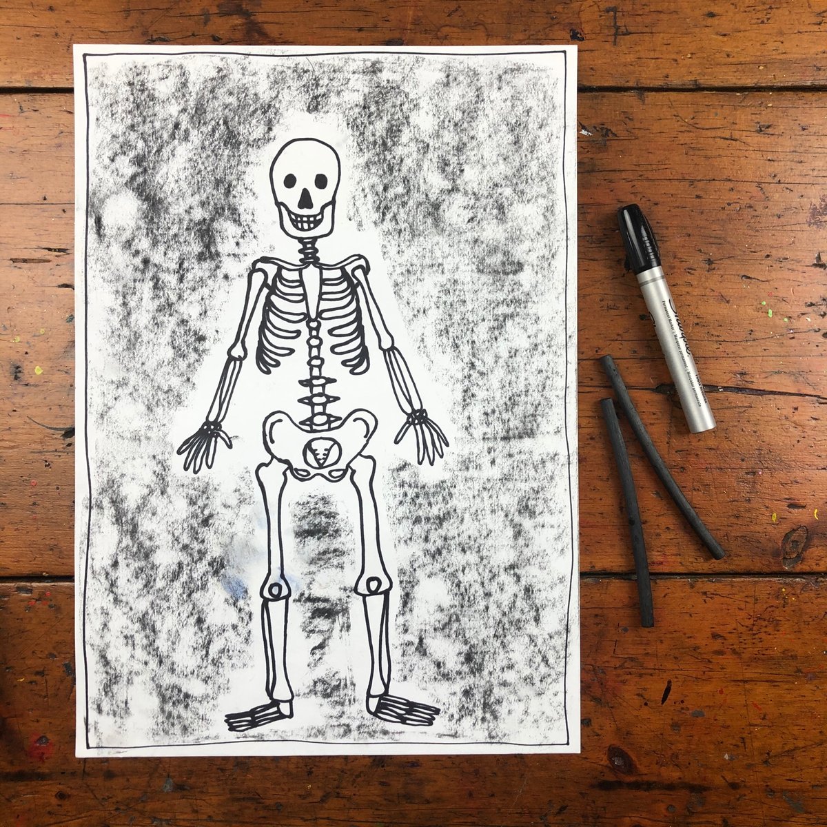_Artventure's tweet photo. THROWBACK: KIDS ART LESSON

Login to https://t.co/Fj8nflPcK2 and search "skeleton" to check out this lesson.

#art #creativekids #kidsart #learntodraw  #kidsartclass #homeschool #primaryschool #elementaryschool #arteducation #artlesson #_artventure #skeleton #skeletonart https://t.co/HmIPMn1yNd