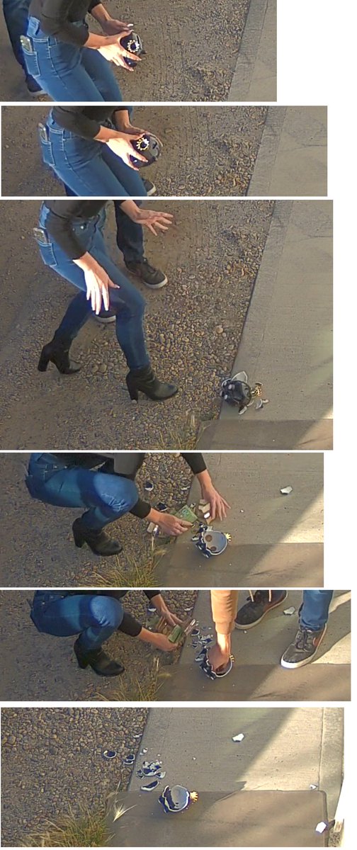 Someone sent us a video of 2 ppl parking behind a garage, smashing a [dark purple/black with a crown] piggy bank on the cement grabbing the money (about $220 anon said), getting in car and driving away. 

Anyone know someone missing a piggy bank? (they did contact CPS) #yyc