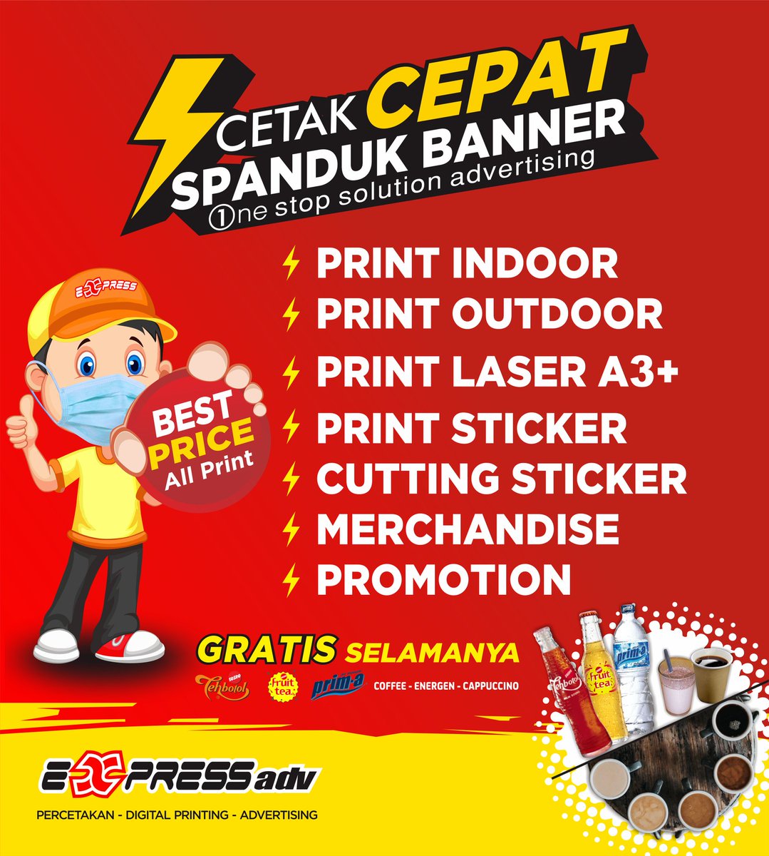 expressadv's tweet photo. #CetakCepatSpandukBanner
#JagonyaSpanduk
#SpandukPilkada
#SpandukMurah
#SpandukBerkualitas
#SpandukExpress
#SpandukBanner
#PercetakanCianjur
#DigitalPrintingCianjur
#AdvertisingCianjur
#CepatItuExpress
#ExpressAdv
#ExpressAdvertising
#Flayer
#FlayerDesign https://t.co/2UutAfhBvX