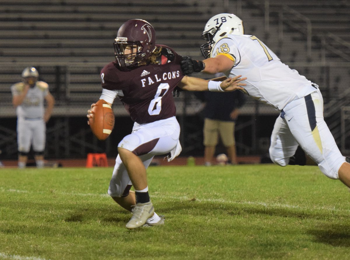 AustinHertzog's tweet photo. Amid all the indecision of the fall sports season, for me the one team that was going to feel most strange potentially not having around was @PGFalconsFB. 

So all felt right tonight covering the Falcons' home opener. Did my best to bring my photo 'A' game too https://t.co/dBQlWpq71l