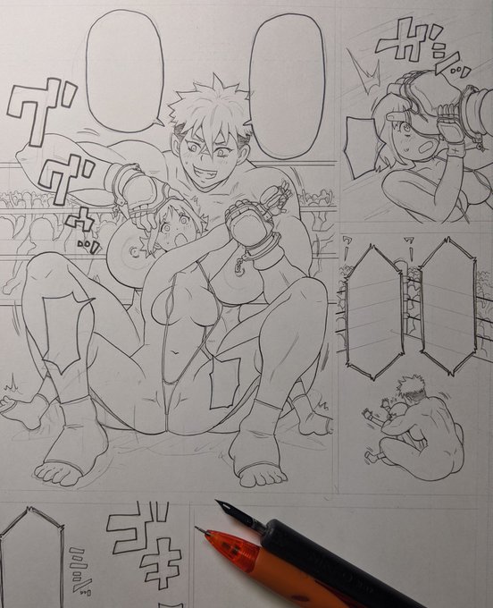 女子同士のからみは描いてて楽しいなぁ😊 