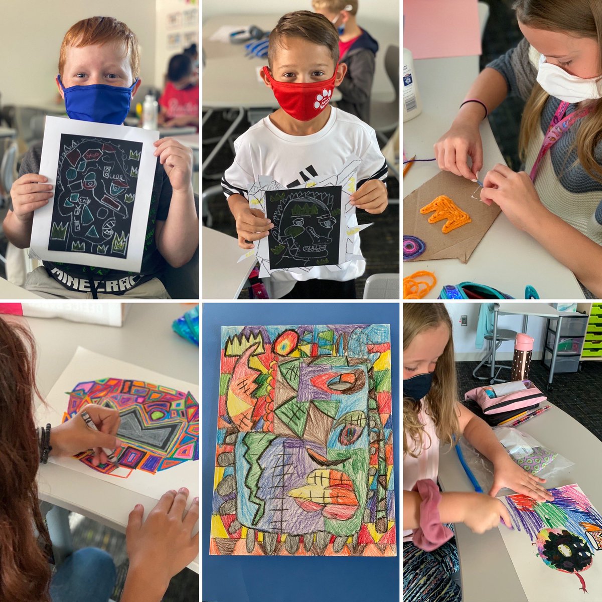 Throughout Hispanic Heritage Month,
⁦<a href="/JRIrvin_Elem/">JR Irvin Elementary</a>⁩ students were inspired by the art of Frida Kahlo, Pablo Picasso, and Jean-Michel Basquiat. I 💗 my young artists! #MISDproud #Irvinincredibles