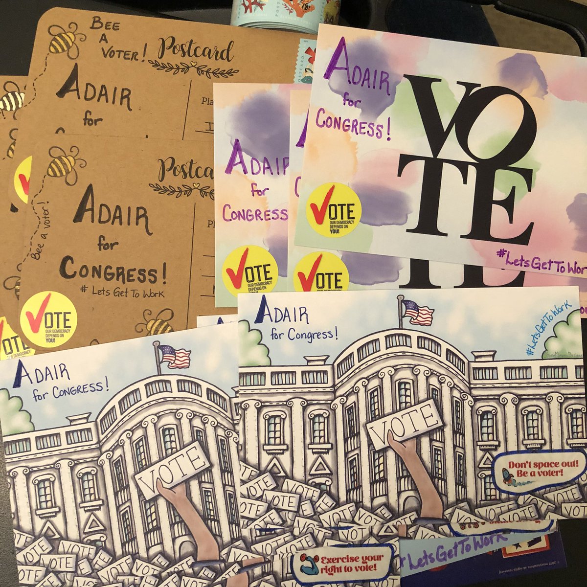 Just wrapped up tonight’s 15 #PostcardsToVoters to SC voters for @Adair4Congress #LetsGetToWork