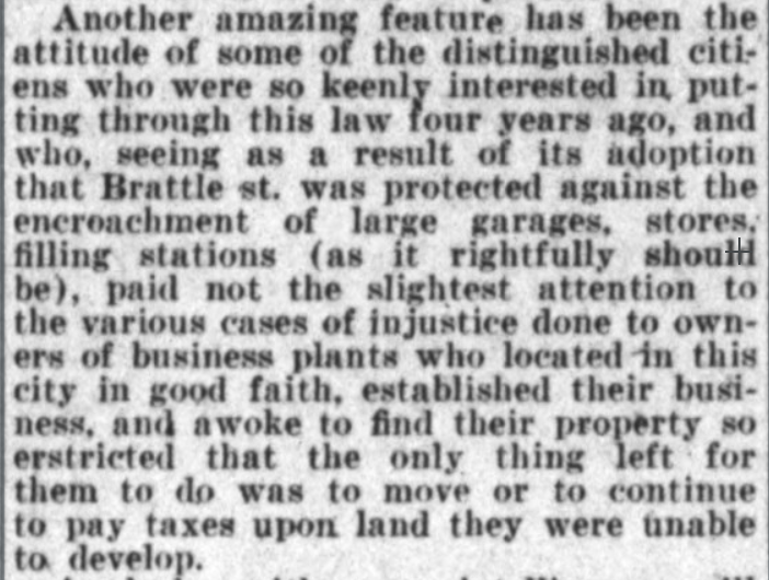 What's the point of Zoning? Well, same as it always has been: to protect Brattle Street. (Time is a flat circle.)