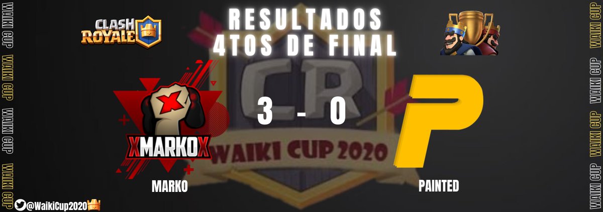 WaikiCup's tweet photo. #Resultados #4tos De Final 🏆
Cual fue el mejor enfrentamiento?
#Torneo #WaikiCup #CasterEdition https://t.co/V1W633qZPr