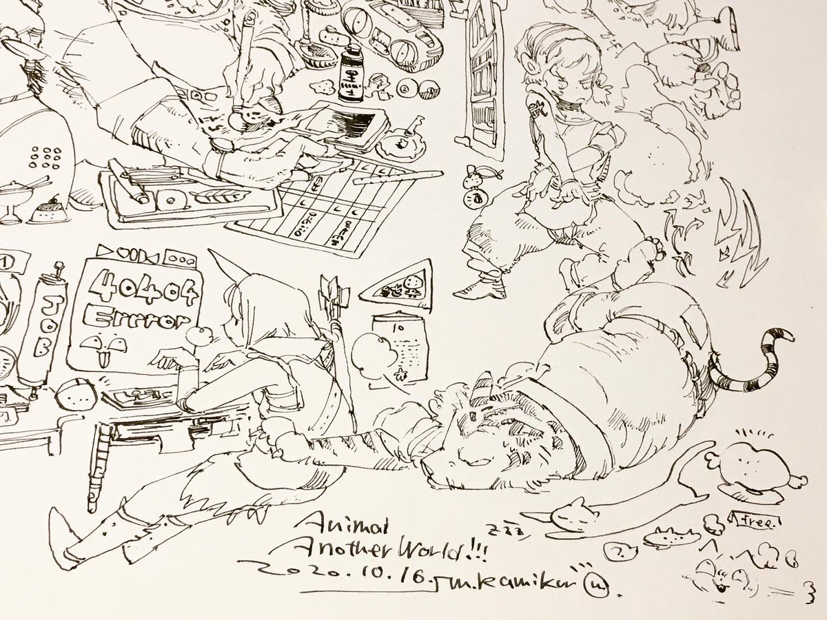 #inktober2020 #ペン画を流してペン画民を増やそう
今日はケモノでした!!!
終始ご機嫌で豊作 すばらしみ
明日は夜配信です〜〜 