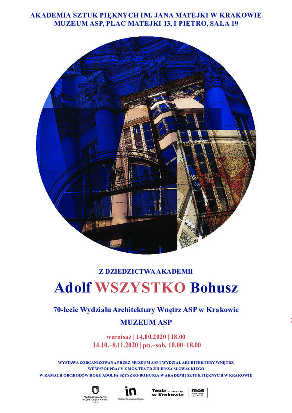 Odnowicielowi Wawelu, wielokrotnemu rektorowi Akademii Sztuk Pięknych w Krakowie, architektowi wielu znanych każdemu krakowianinowi budynków, Adolfowi Szyszko-Bohuszowi poświęcona jest wystawa w Muzeum ASP. 
#Krakow