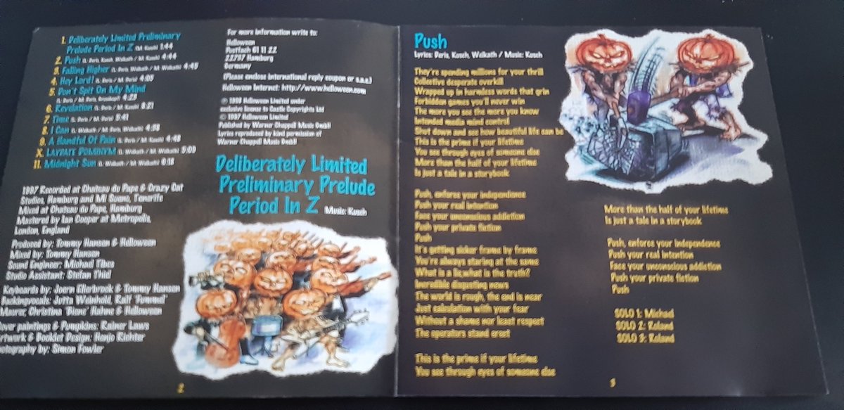 pelusosb76's tweet photo. Buenos días metaleros, sigo con los grandes Helloween, hoy toca empezar el día con otro discazo Better than raw
#Intro #Push #FallingHigher #HeyLord #DontSpitOnMyMind #Revelation #Time #ICan #AHandfulOfPain #LaudateDominum #MidnightSun
Vivan los calabazas 🎃🎃
Salud y metal 🤘🤘 https://t.co/9EKcdLNO0M