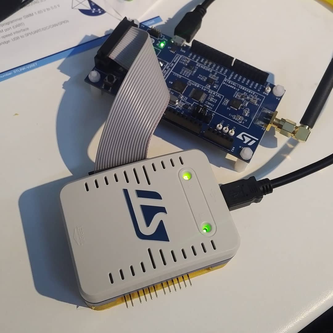 tamhanna's tweet photo. #bluenrg2 #debugging is possible with #stlinkv3. I have a video which explains the whole process on my YouTube - there are some gotchas re the #jtagconnector pins being reused for the #memsaccelerometer, but the system works with #armkeil otherwise.…

📸 https://t.co/byOpdDuRgB https://t.co/dw7Z0TgWMa