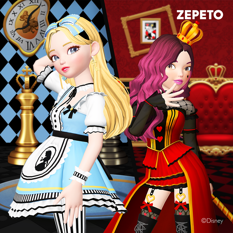 ディズニー ゲーム公式 3dアバターアプリ Zepeto ゼペット に ふしぎの国のアリス をテーマにしたアイテムが登場 詳しくはこちら T Co Wjgipibtbf