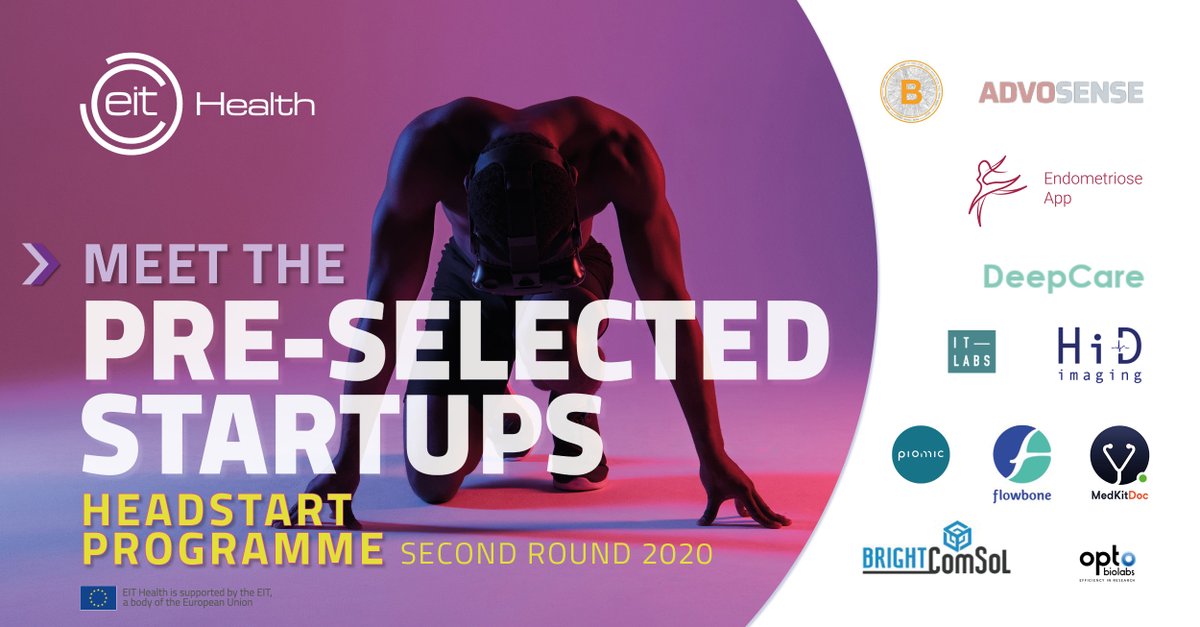 Innovation in Health (fmr EIT Health Germany) (@hihh_inno) on Twitter photo Headstart Finalists Unveiled | Meet the Eleven Start-ups
They are transforming geriatric care, helping endometriosis patients, promoting wellness at the office and much more -bit.ly/3lT4fvK
Stay tuned for the final at <a href="/FrontiersHealth/">Frontiers Health</a> Conference on 13 November 2020! Headstart Finalists Unveiled | Meet the Eleven Start-ups
They are transforming geriatric care, helping endometriosis patients, promoting wellness at the office and much more -bit.ly/3lT4fvK
Stay tuned for the final at <a href="/FrontiersHealth/">Frontiers Health</a> Conference on 13 November 2020!