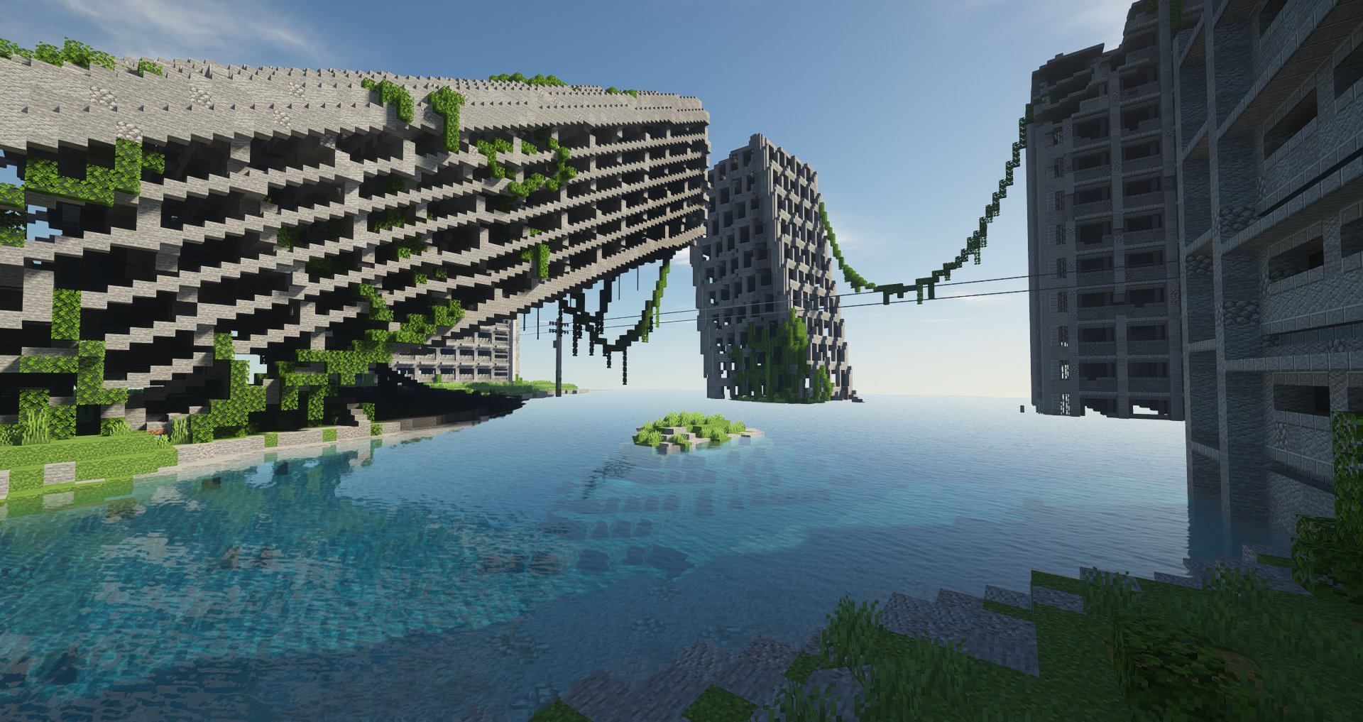 Viator 水没都市や廃墟をマイクラで作っています Minecraft Minecraft建築コミュ T Co Cwff7iyak7 Twitter