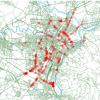 GabrieleLabanca's tweet photo. [gablog] New article about interactive #DataVisualization  for spatial #traffic data: https://t.co/AF07LsvLZD https://t.co/oWSot2rPcC