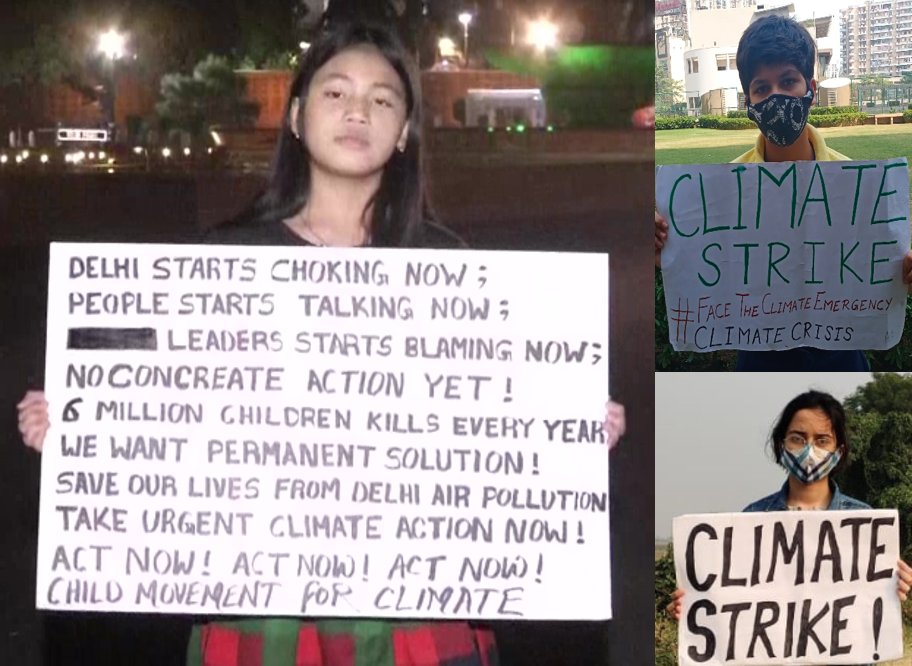 As #Delhi's #AirQuality has deteriorated, a 9-year old girl <a href="/LicypriyaK/">Licypriya Kangujam</a> has taken the lead by staging a protest.

She isn't alone - thousands of young kids have joined the cause, taking a stand for the #environment. 

Are you with them? 

#ClimateStrike  #FridaysForFuture